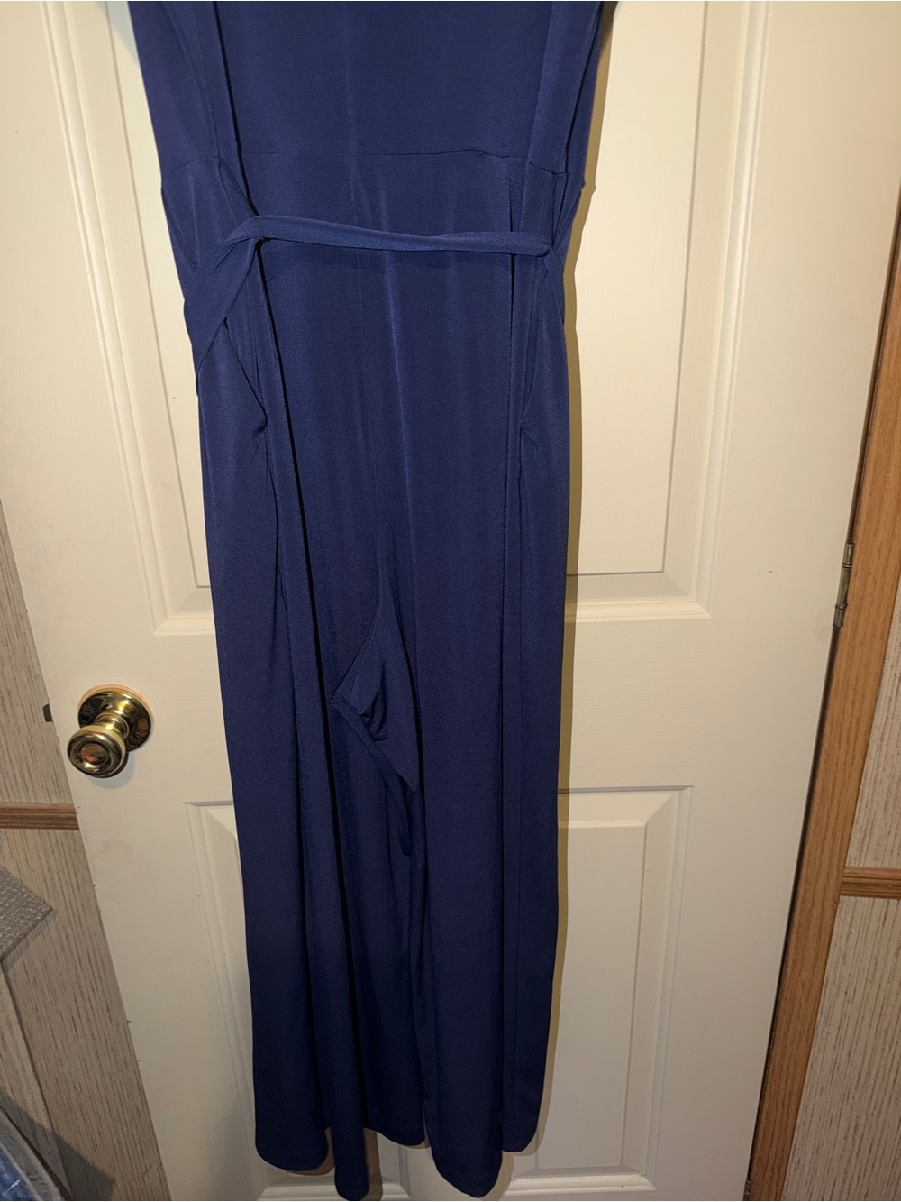 Michael kors Sleeveless Navy Blue jumpsuit with Waist Tie - Picture 6 of 6
